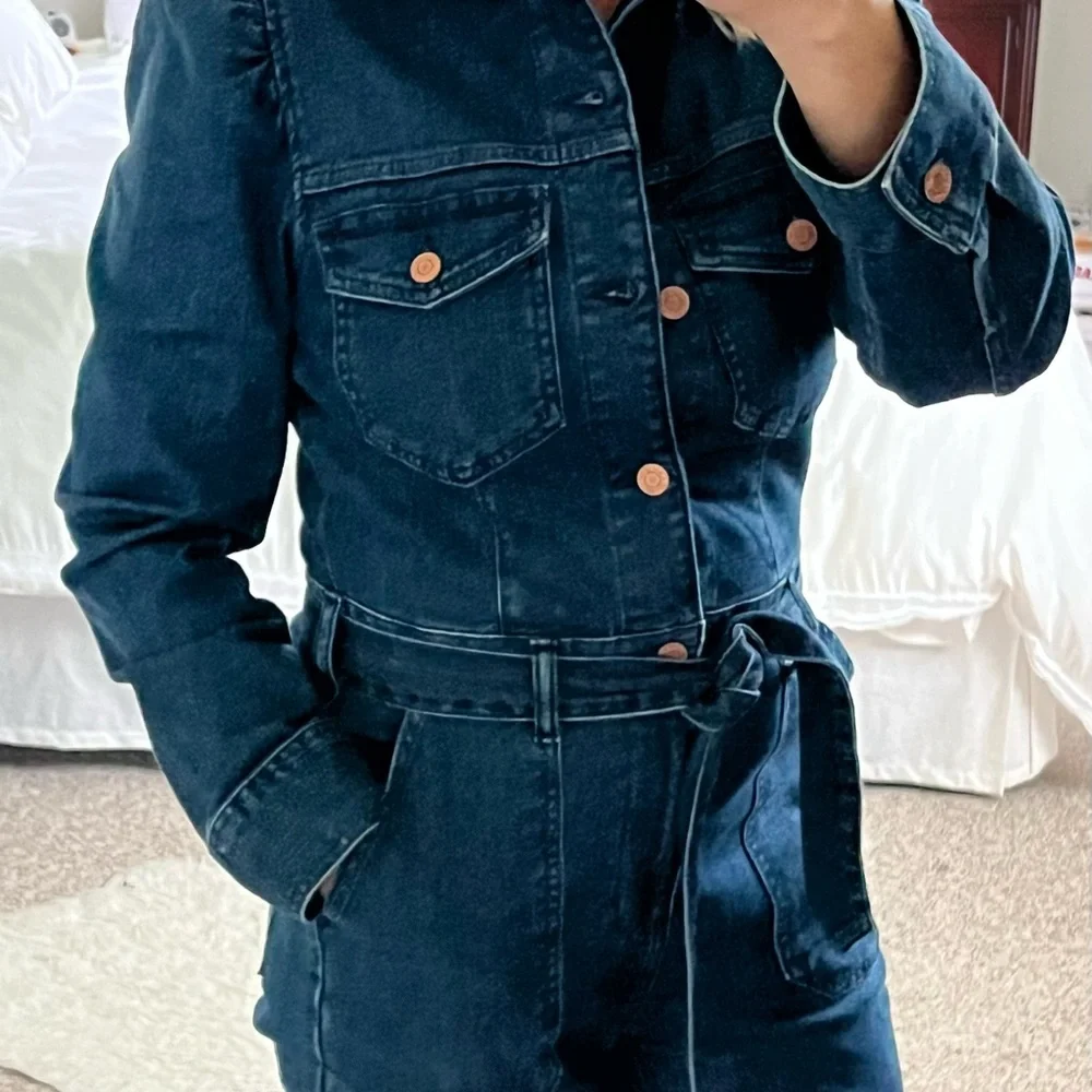 GAP Blue Denim Jumpsuit - Picture 4 of 7